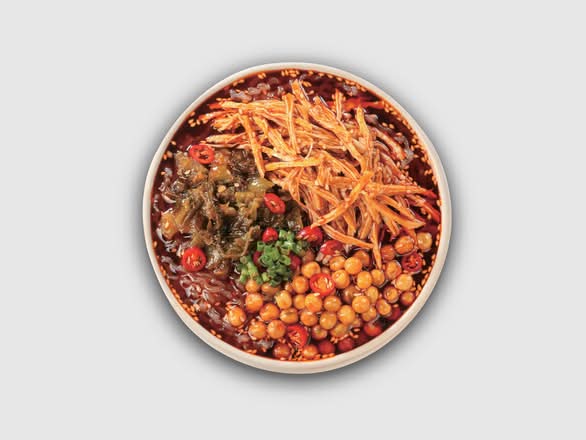 Hot & Sour Glass Noodles / 鸡骨浓汤酸辣粉